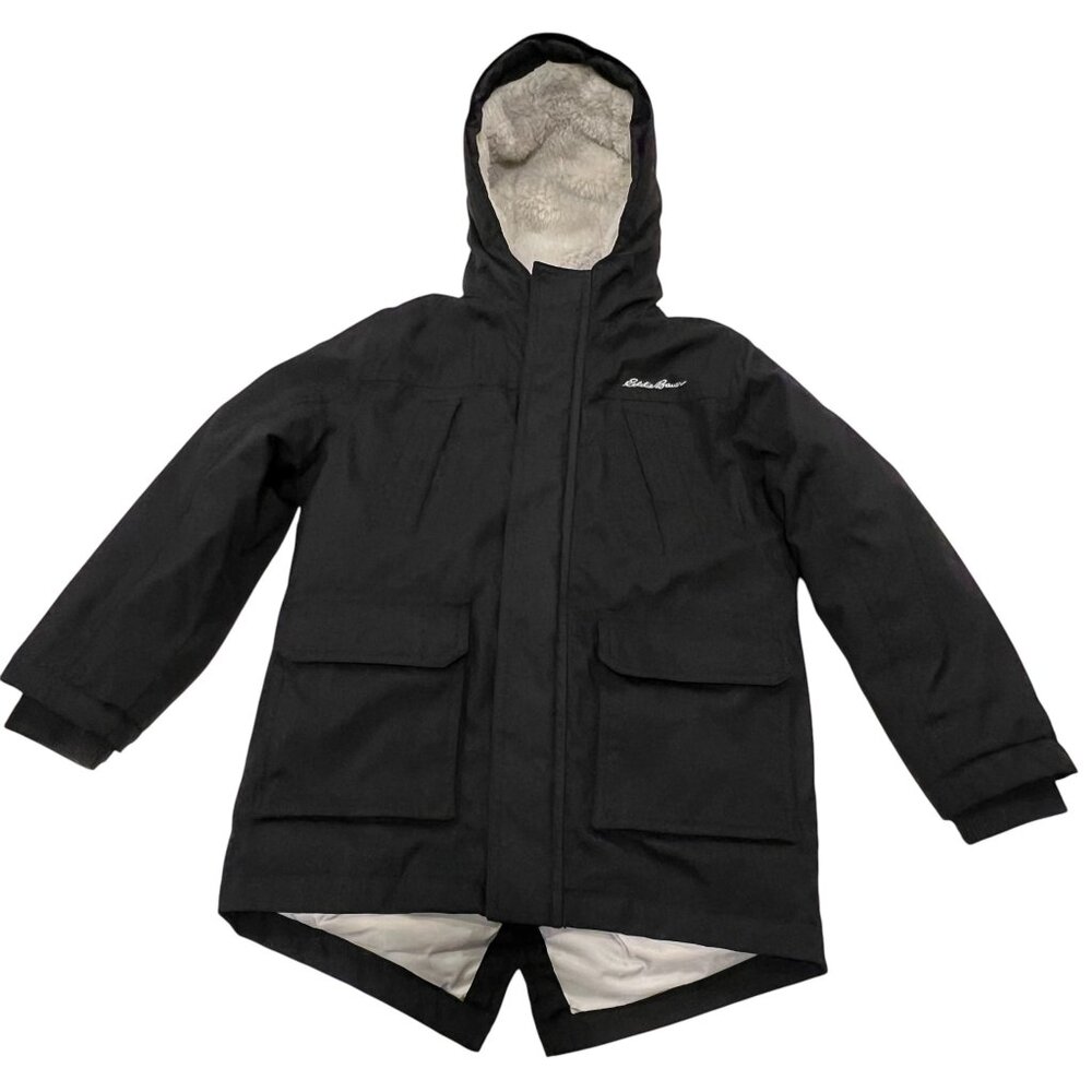 Eddie Bauer Kid's Down Parka, Black, XS 5/6